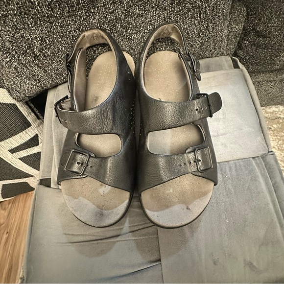 SAS TRIPAD COMFORT SANDALS, Black Pebble Leather, Made in USA, Women’s 10.5 - Picture 2 of 15